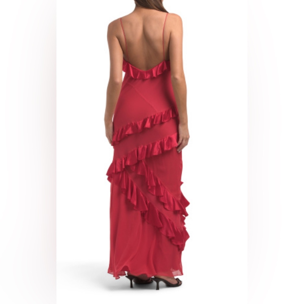 LoveShackFancy Red Ruffle Dress - Picture 12 of 13